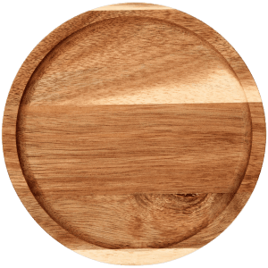 Acaciahouten bord rond