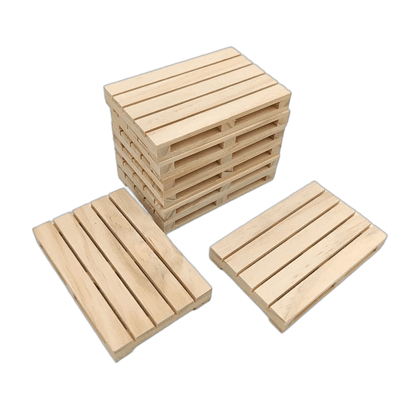Houten pallet onderzetter per stuk