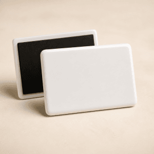 Keramische koelkastmagneet rechthoek 7,2 x 5 cm