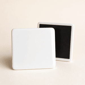 Keramische koelkastmagneet vierkant 6 x 6 cm