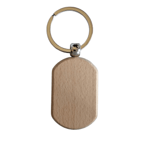 Sleutelhanger hout ovaal