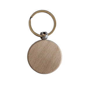 Sleutelhanger hout rond