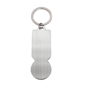 Winkelwagenmuntje sleutelhanger